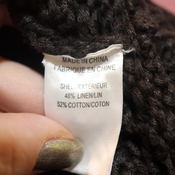 Theory Black Doleman Chunky Knit Open Cardigan Sweater Small Oversized - Picture 9 of 12